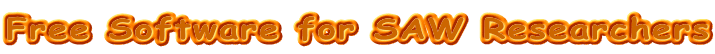 Free Software for SAW Researchers 